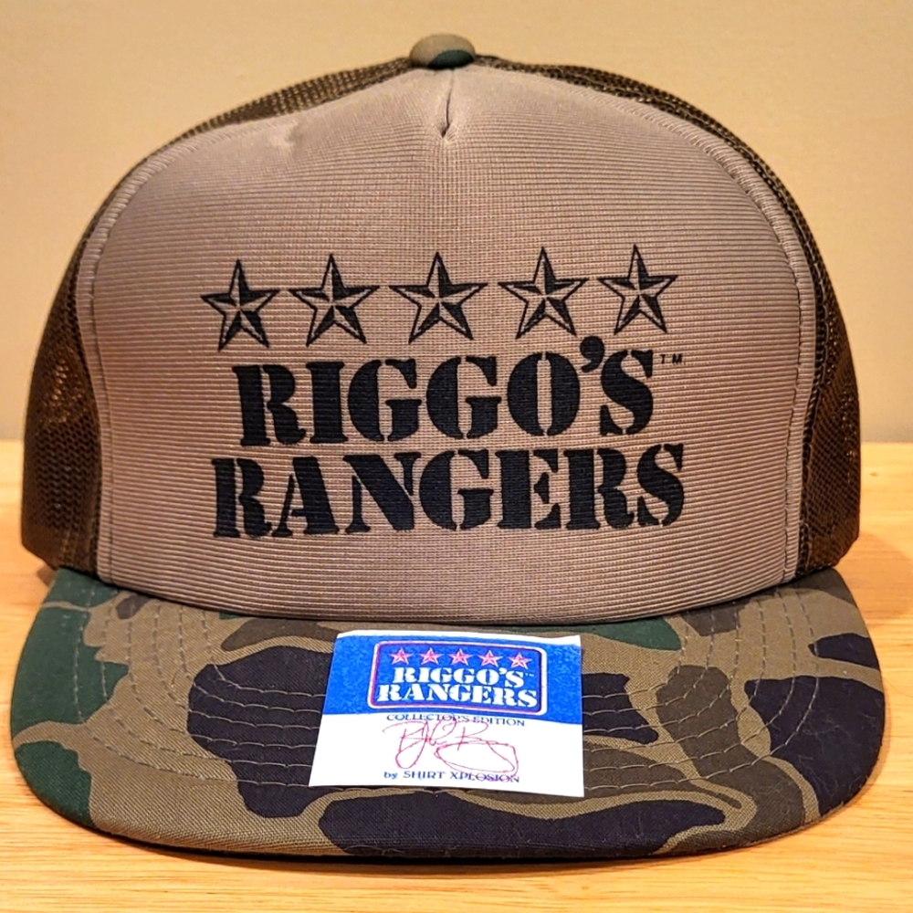 John Riggins Riggo's Rangers Collector's Edition Vintage Original Camo Hat Cap